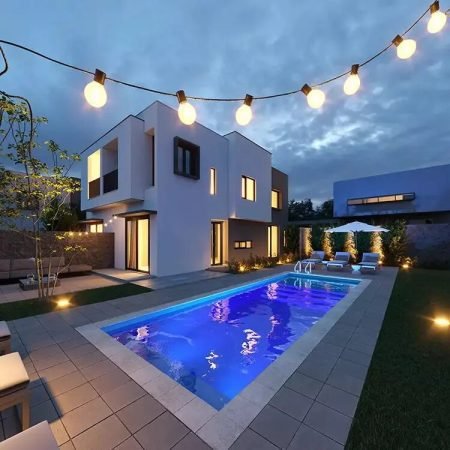 rectangle fiberglass pools